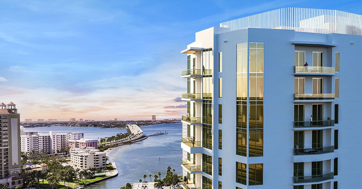 The Ritz-Carlton Residences Sarasota Bay exterior rendering