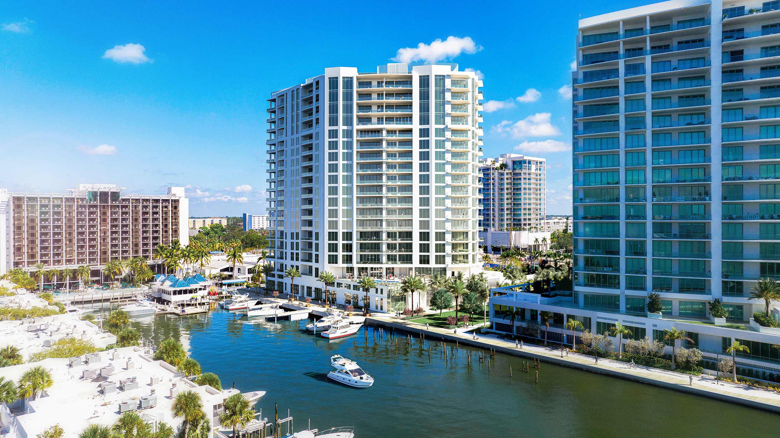 exterior rendering of The Ritz-Carlton Residences Sarasota Bay