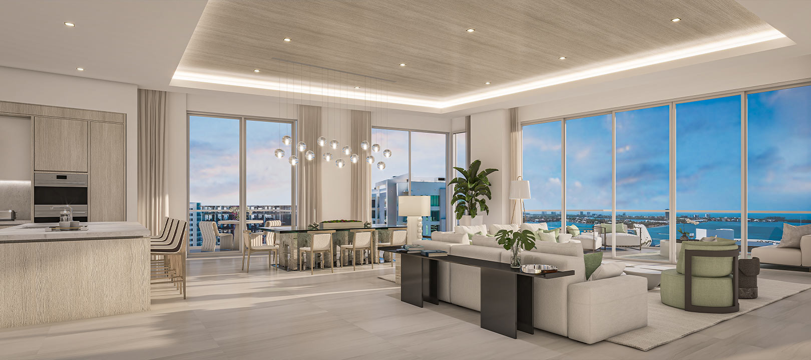 Estate and Penthouse rendering interior