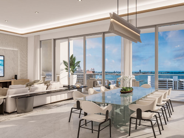 sarasota bay estate penthouse g interior rendering