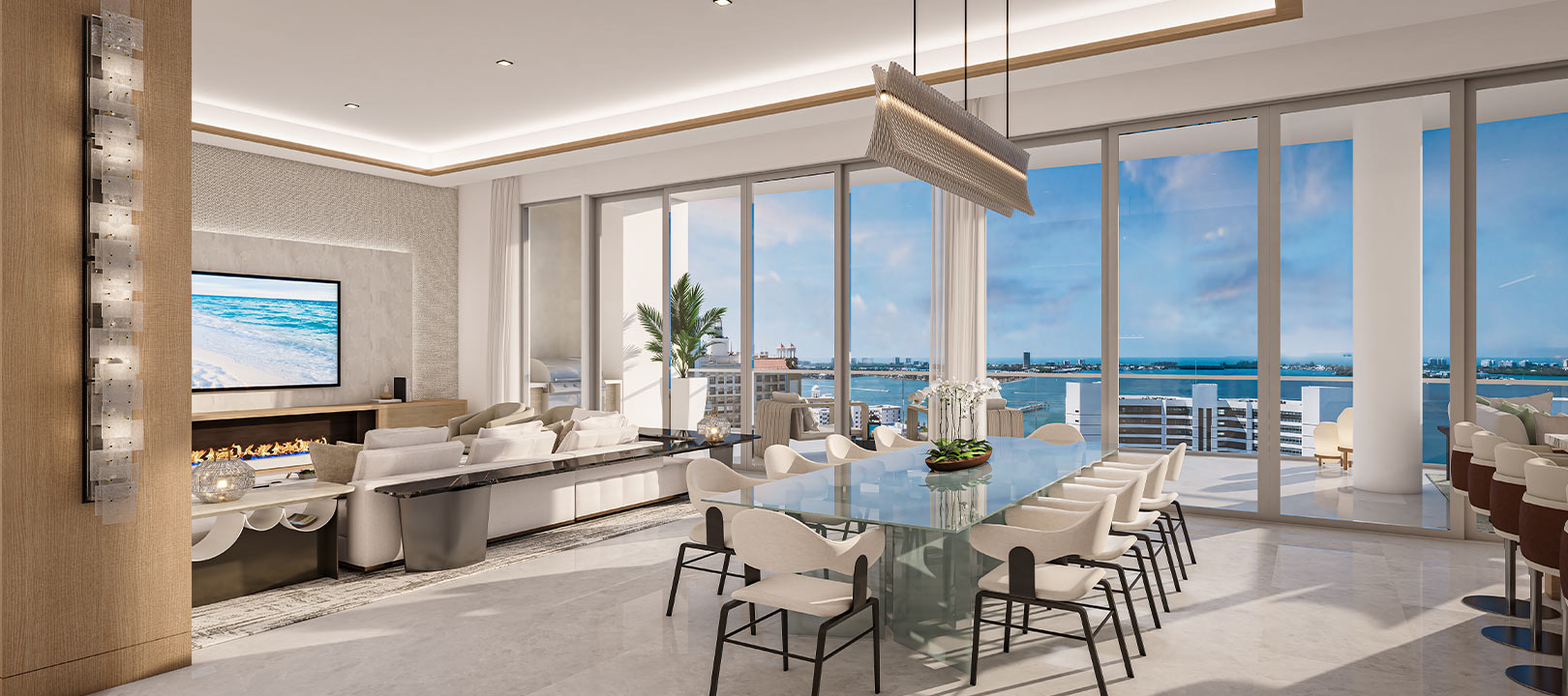 sarasota bay estate penthouse g interior rendering