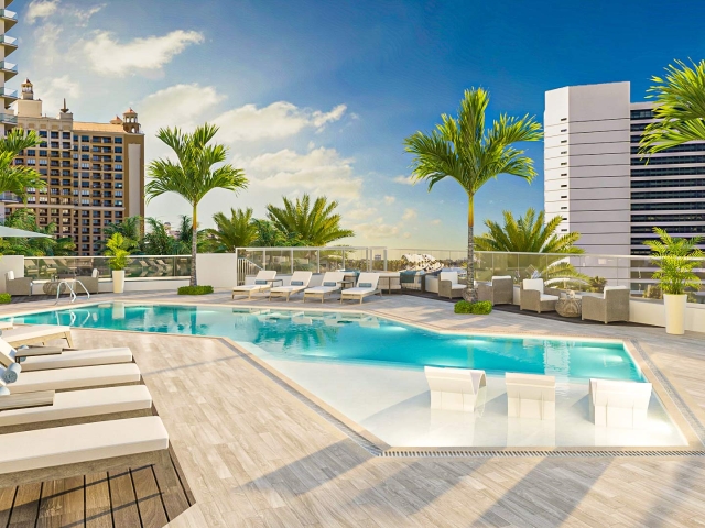 Exterior Pool Rendering of The Ritz-Carlton Residences Sarasota Bay