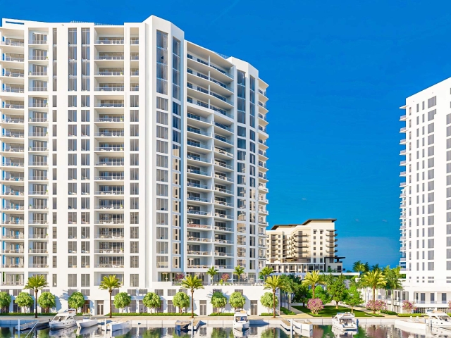 exterior rendering of the The Ritz-Carlton Residences Sarasota Bay