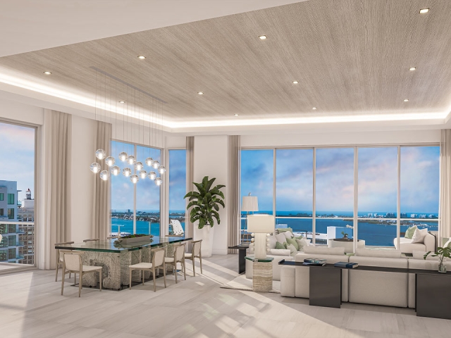 EState Penthouse G Great Room Rendering