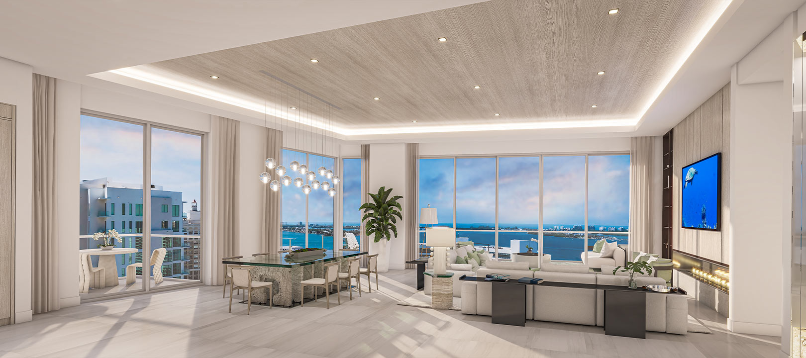 EState Penthouse G Great Room Rendering