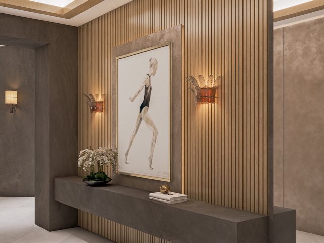 Foyer Residence C rendering The Ritz-Carlton Residences Sarasota Bay