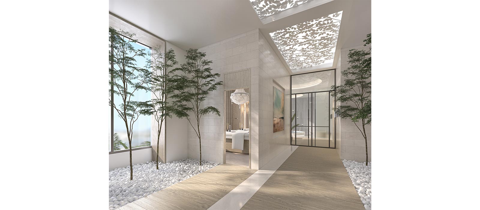 rendering of the health and wellness center at The Ritz-Carlton Residences Sarasota Bay