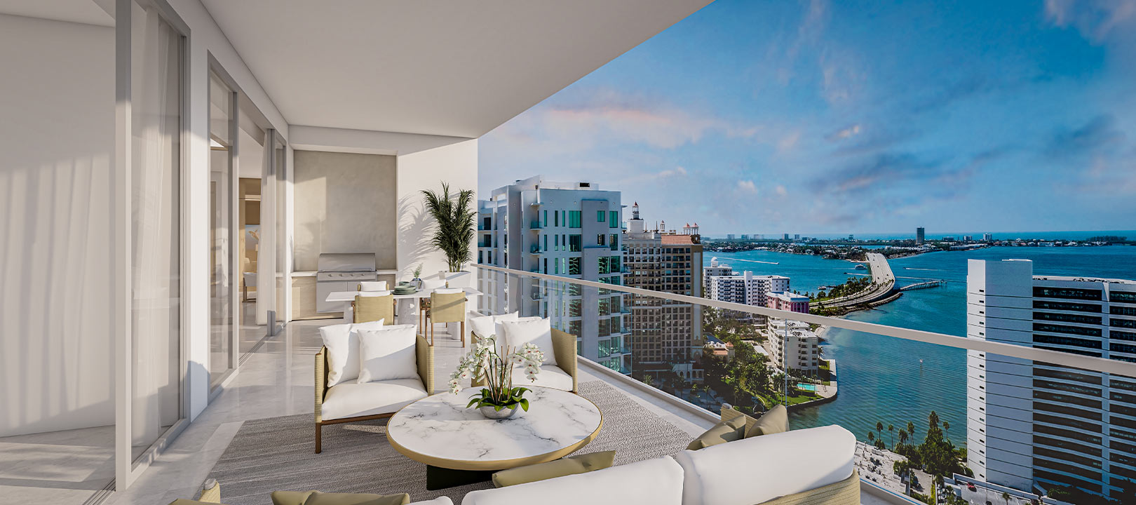 Terrace Rendering Residence B The Ritz-Carlton Residences Sarasota Bay