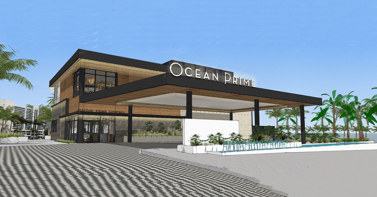 rendering of ocean prime restaurant