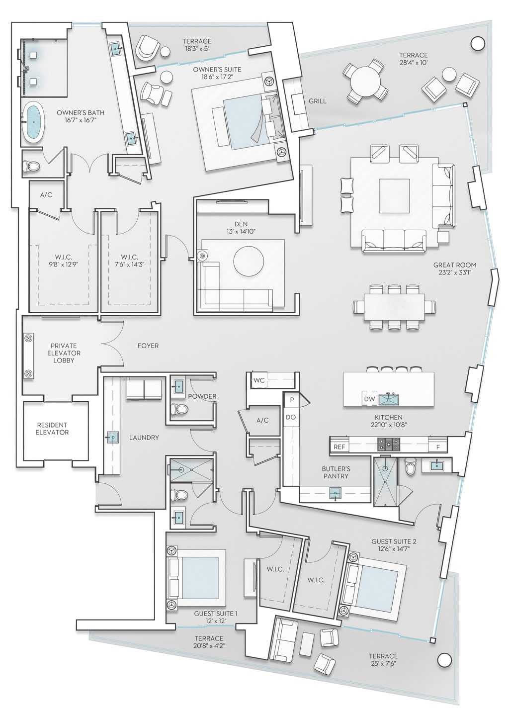 Residence E floorplan