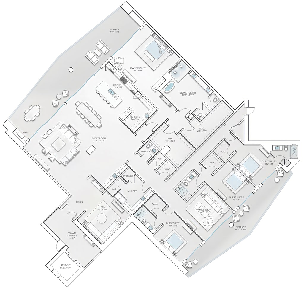 PENTHOUSE G - Floorplan Image