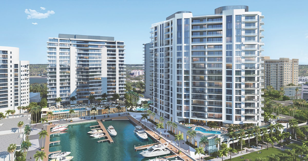 Exterior of the Ritz-Carlton Sarasota Bay and The Harbor Club