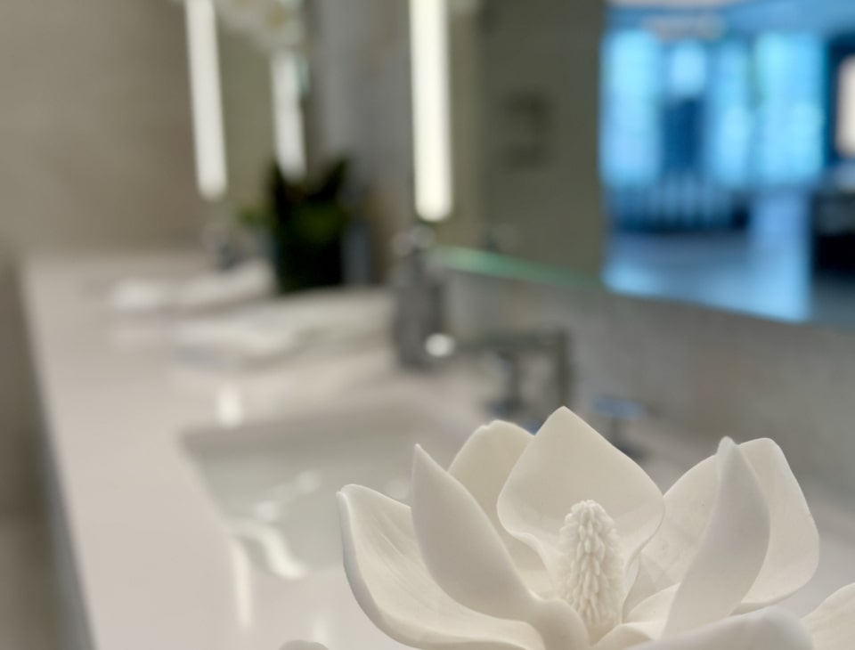close up of sinks