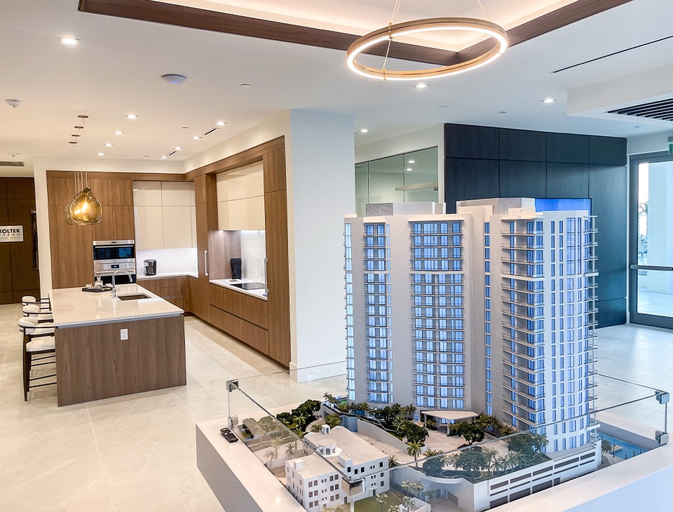 The Ritz-Carlton Sarasota Bay Scale Model at the Presentation Gallery