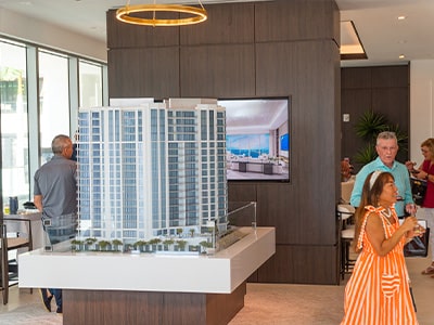 The Ritz Residences Sarasota Bay Scale Model