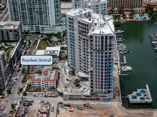 June 2026 Construction Aerial Ritz Carlton Sarasota Bay Construction aerial